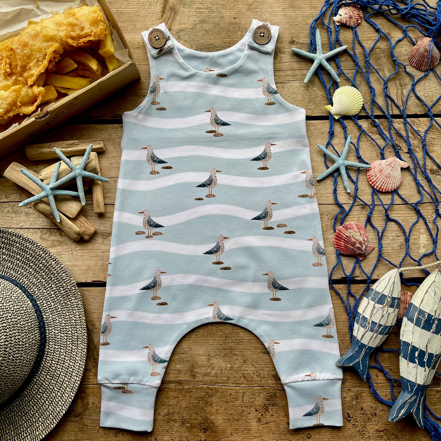 Cecil the Seagull Long Leg Romper