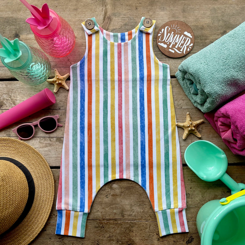 Deckchair Stripes Long Leg Romper