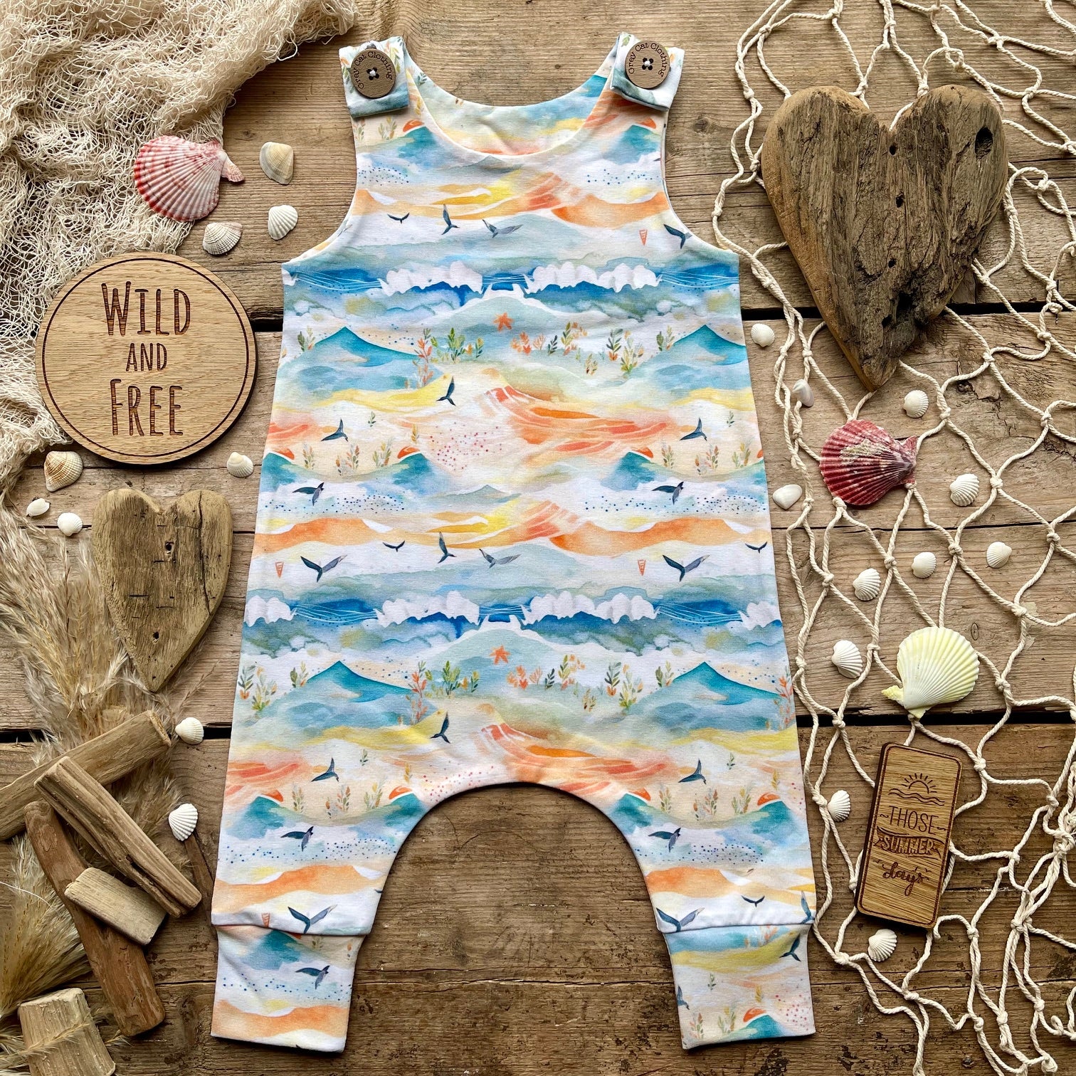 Driftwood Long Leg Romper