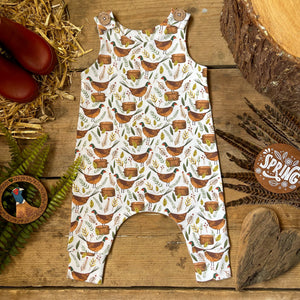 Country Pheasant Long Leg Romper