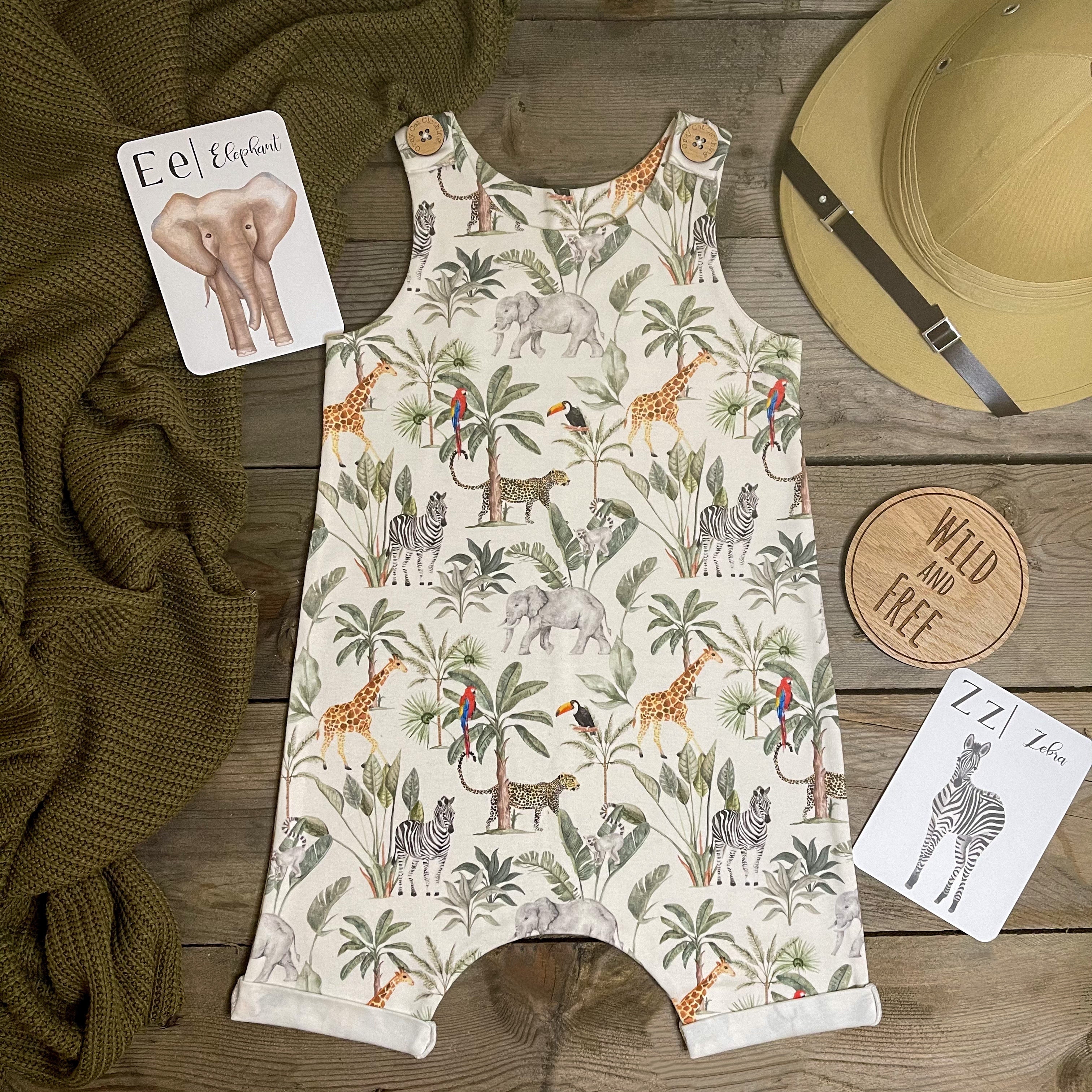 Safari Adventure Short Rolled Romper