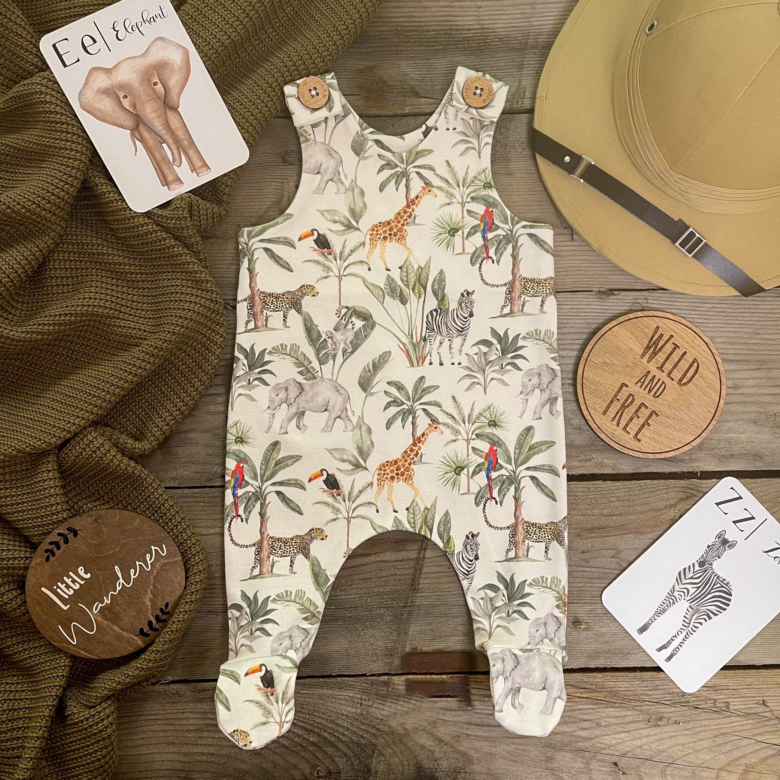 Safari Adventure Footed Romper