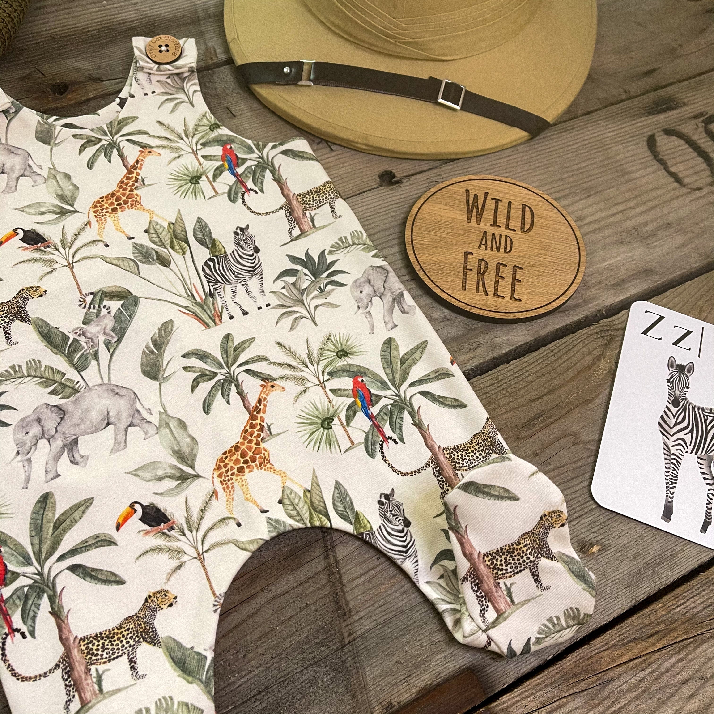 Safari Adventure Footed Romper